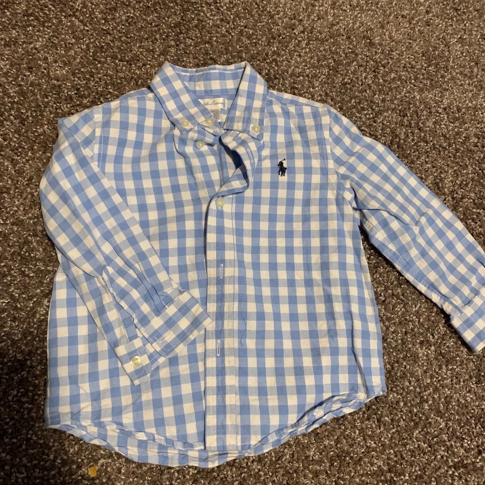 KIDS RALPH LAUREN BUTTON DOWN SIZE 24M